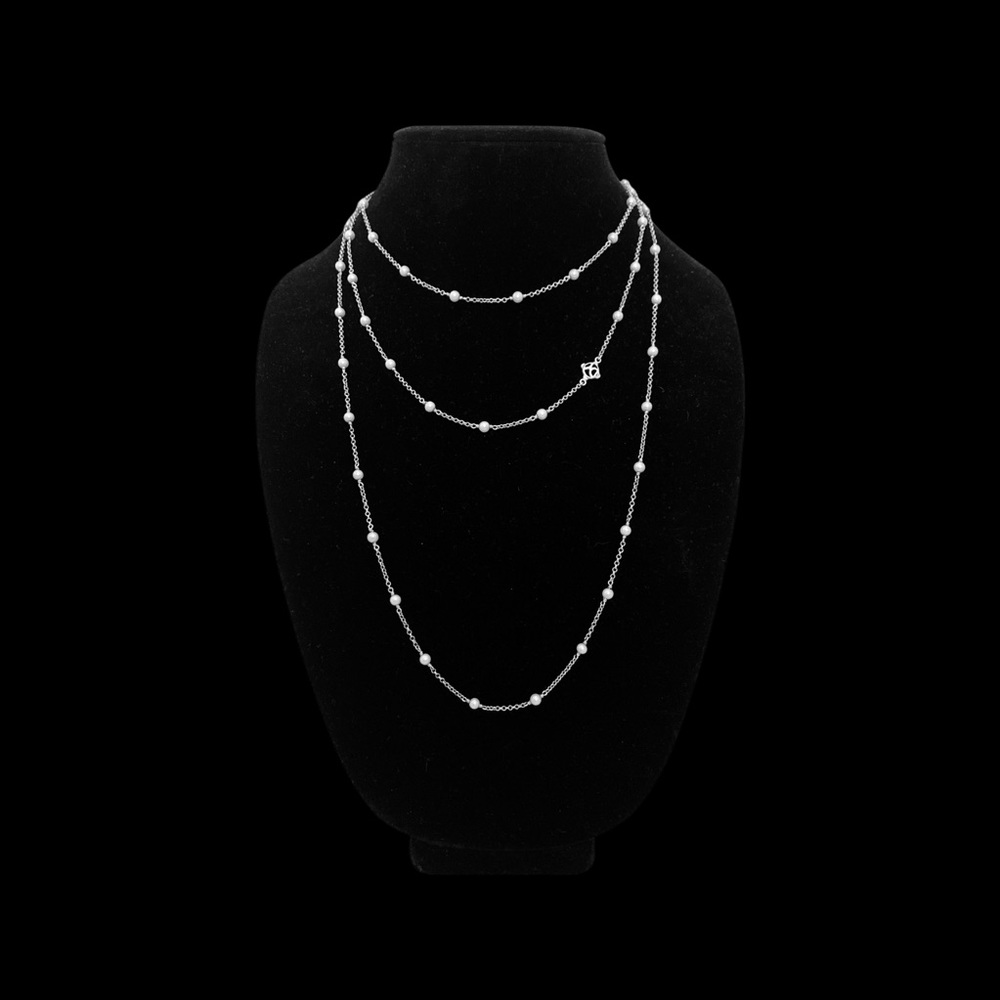 EUC David Yurman Pearl Station Necklace, 60” - Picture 1 of 13